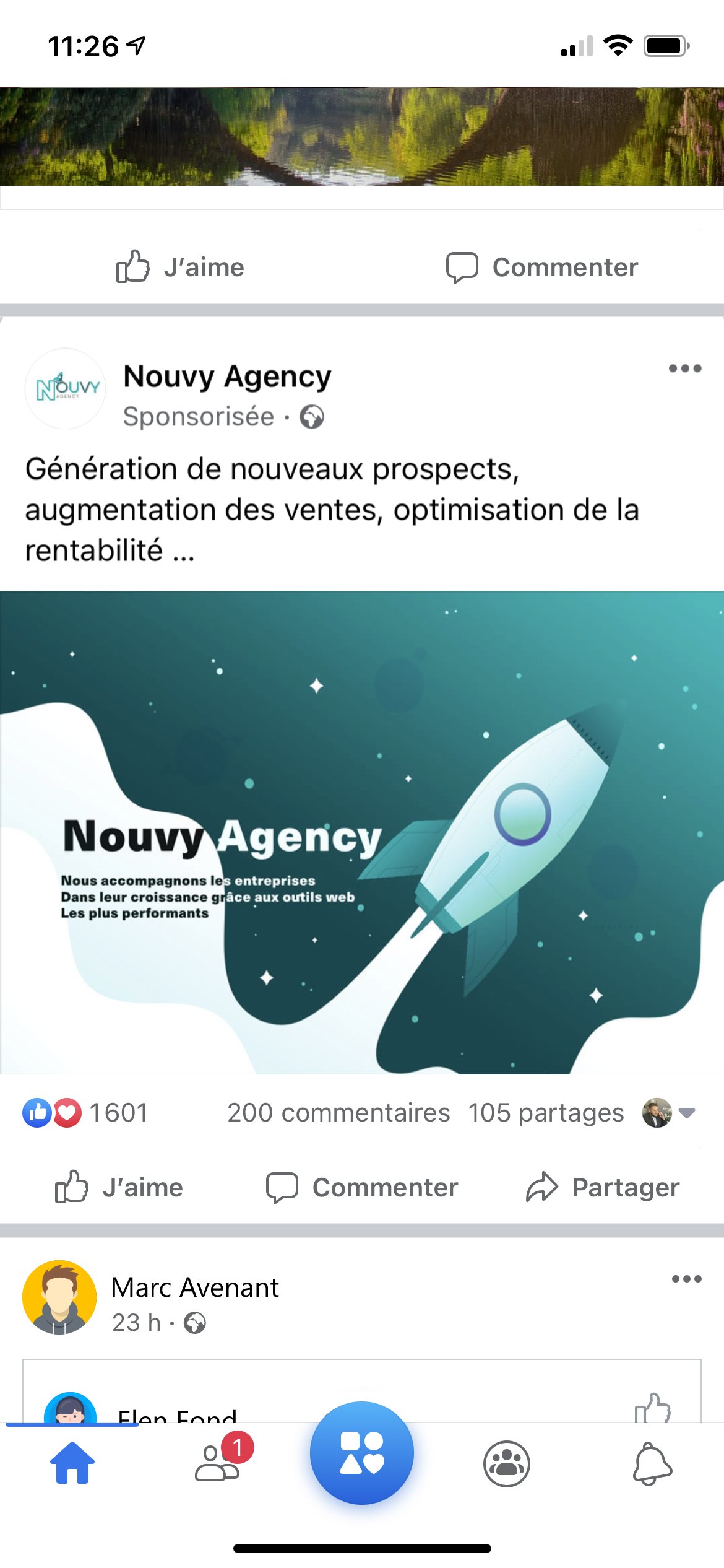 Aperçu publicité Nouvy Agency